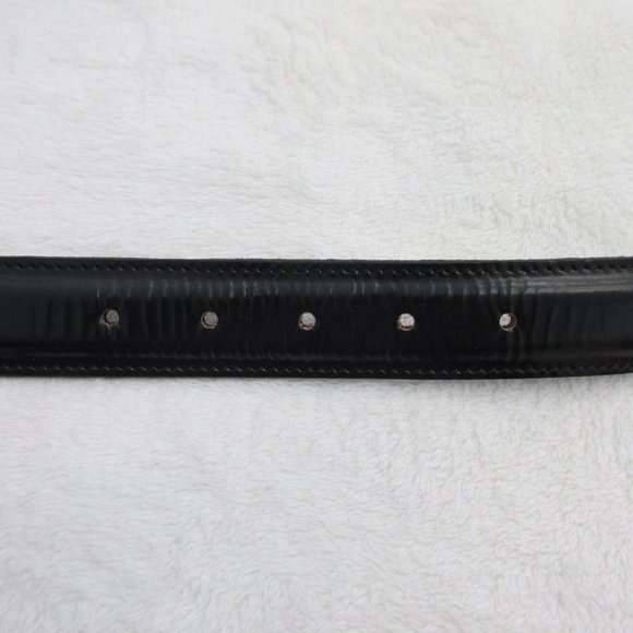 L.L. Bean Black Padded Leather Belt Single Loop Size 36/90 Classic Belt Style - Picture 9 of 9